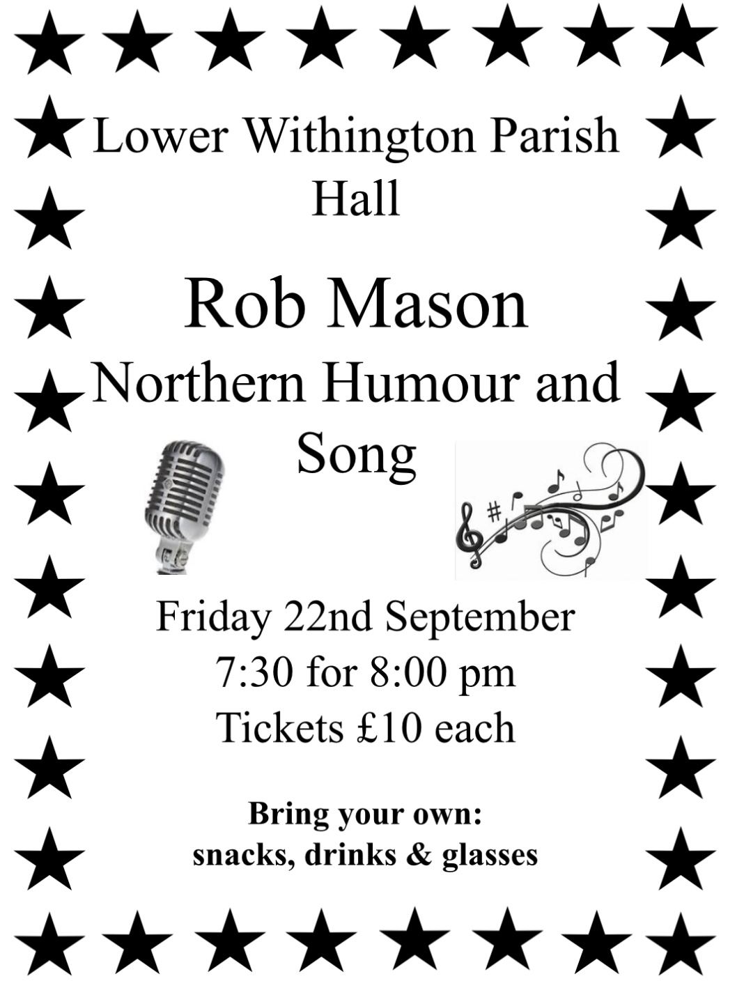 Rob Mason event 22nd September